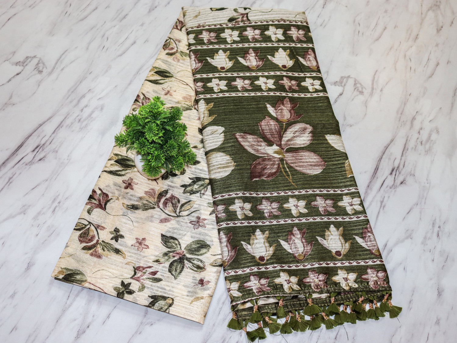 BloomWeave Cotton Saree