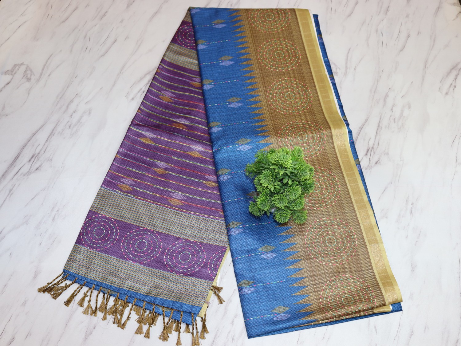 Aranya Ikat Fusion Cotton Saree