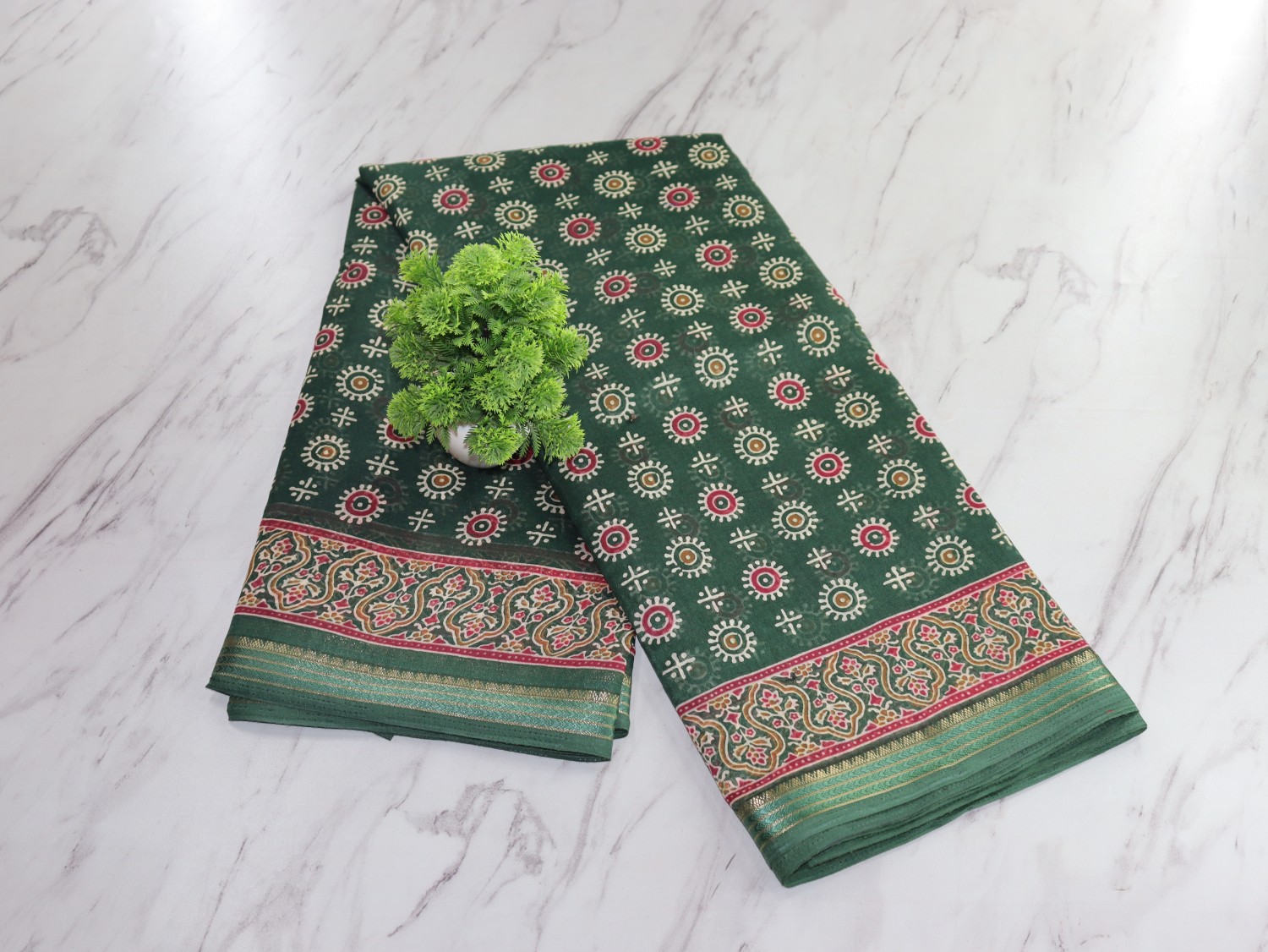 Traditional Jodhpuri Silk Saree